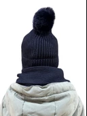 Benittokids Çocuk Yazı Detaylı Bere Atkı Takımı 7018 thumbnail 7