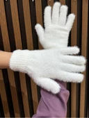 Benittokids Kız Çocuk Kışlık Peluş Uzun Eldiven 7015 - 1