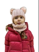 Benittokids Kız Çocuk Ponponlu Bere Boyunluk Takımı 7013 - 5