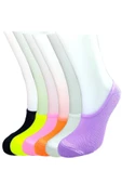 6 Adet Canlı Renk Kadın Spor Babet Çorap thumbnail 1