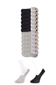 Siyah ve Gri Erkek Babet Çorap 12 çift thumbnail 1