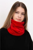 Polar Unisex İpli Bere ve Boyunluk Kırmızı - 3