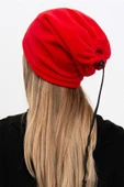 Polar Unisex İpli Bere ve Boyunluk Kırmızı - 4