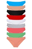 9 adet Süper Eko Set Likralı Kadın Slip Külot Tüm Renkler thumbnail 1