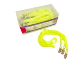 MAPİ METAL KLİPSLİ-POLYESTER DOKUMA KART ASKI İPİ FOSFORLU SARI 50'Lİ PAKET - 1