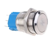 16mm Metal Panel Montaj Düz Kafa Latch Buton NO NC DC 6A 12V AC 3A 250V IP67 Su Geçirmez Düğme Star thumbnail 6