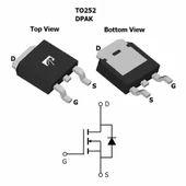 AOD4184A N Kanal Mosfet TO252 40V 13A ( 50A ) Güç Motor Sürücü Led Dimmer Pwm Anahtar Dc Çevici Reg thumbnail 4