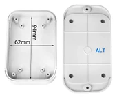 AK-W-67 100x67x22mm Plastik Kutu Beyaz Renk Duvar Montaj Tip Elektronik Devre Cihaz Ev Otomasyon thumbnail 4