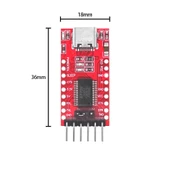 FT232RL USB to RS232 TTL UART Çevirici Modül Type C Usb Soket Seri Port Haberleşme Arduino Mcu thumbnail 5