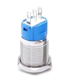 16mm Metal Panel Montaj Düz Kafa Latch Buton NO NC DC 6A 12V AC 3A 250V IP67 Su Geçirmez Düğme Star thumbnail 3