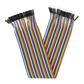 30cm 40 Pin Erkek Dişi Dupont Kablo Ayrılabilir 2.54mm 10 Renk Breadboard Atlama Kablosu Jumper Tes - 1