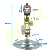 12mm Çap Lazer Tutucu Braket 3kg Yük Taşıyıcı Güvenlik Kamera Sabitleyici Holder 360 / 270 Derece - 5