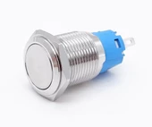 16mm Metal Panel Montaj Düz Kafa Latch Buton NO NC DC 6A 12V AC 3A 250V IP67 Su Geçirmez Düğme Star thumbnail 1