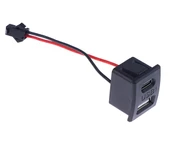 Type-C / Usb A Dişi Soket Kavisli 2 Pin 10cm Kablo Jst Çift Usb 5V 2A Panel Montaj Cep Tel Tablet thumbnail 7