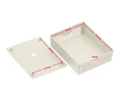 Plastik Elektronik Proje Kutusu 100 x 80 x 29mm Beyaz Renk Duvar Montaj Tip Elektronik Devre Protot thumbnail 3