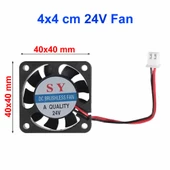 DC 24V FAN 40x40mm 0.1A 6000 Rpm 4x4cm Soğutucu Kuluçka Ekran Kartı Cooler Peltier Printer PC Cpu thumbnail 5