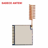 868Mhz Helical Yay Anten 2.15dBi Kazanç Rf Haberleşme Kablosuz İletişim Lehimlenebilir Tip Bakır thumbnail 3
