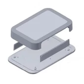 AK-W-67 100x67x22mm Plastik Kutu Beyaz Renk Duvar Montaj Tip Elektronik Devre Cihaz Ev Otomasyon thumbnail 2