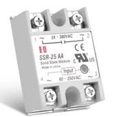 SSR-25AA SSR Röle Ac Çıkış Ac Tetik 25A Ac 24-380V Tek Fazlı Solid State Röle Elektronik Anahtar thumbnail 2