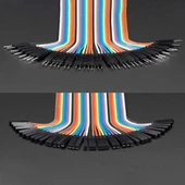 30cm 40 Pin Erkek Dişi Dupont Kablo Ayrılabilir 2.54mm 10 Renk Breadboard Atlama Kablosu Jumper Tes - 4