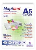 MAPİLAM 100 MİCRON MAT LAMİNASYON FİLMİ (A5)100 LÜ - 1