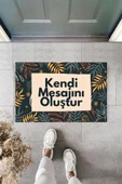 Dijital Baskı Kişiye Özel İç Kapı Dekorasyon Paspas PS11303 - 1