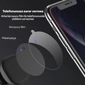 Coofbe Tüm Telefonlara Uyumlu Magnetic Telefon Tutucu Plaka 2 Adet Mıknatıslı Telefon Arkası Levha thumbnail 4