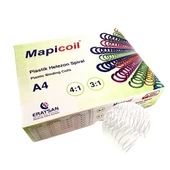 MAPİCOİL 3:1 PLASTİK HELEZON SPİRAL 22MM BEYAZ 50 AD. 36 LOP - 1