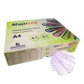 MAPİCOİL 3:1 PLASTİK HELEZON SPİRAL 45MM ŞEFFAF 50 AD. 36 LOP - 1