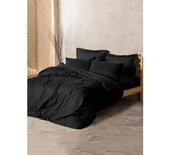 Cotton Box Plain Tek Kişilik Nevresim Takımı Siyah - 1