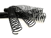 PLASTİK HELEZON SPİRAL 20MM. 4:1 SİYAH 100 AD. 48 LOP POŞETLİ - 1