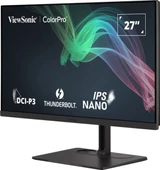 ViewSonic VP2776T-4K 98 DCI-P3 ve %100 sRGB Kapsama Alanına Sahip 27" 4K Thunderbolt 4 Monitör - 1