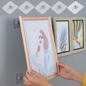 5 Li Yapışkanlı Mutfak Banyo Raf Tutucu Askı Pin Çerçeve Çok Amaçlı Askısı - 2