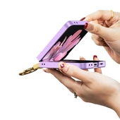 Samsung Galaxy Z Flip 6 Kılıf Z Harfli Yüzüklü Kıpta Kapak thumbnail 4