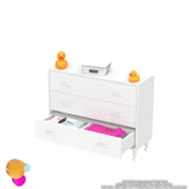 Modilayn SÖKE 90x75x32,5 cm’ lik 3 Çekmeceli 6 Gözlü Banyo Organizeri Maxi Çok Amaçlı Banyo dolabı - 6