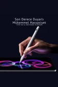 iPad Uyumlu Avuç içi Reddeden Eğim Hassasiyetli Manyetik Yapışan Dokunmatik Yazım ve Çizim Kalem - 6