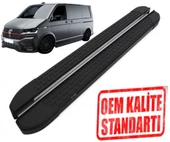 MULTİVAN T6 UZUN ŞASE 2015 - 2023 ARACA ÖZEL NEVADA SİYAH YAN BASAMAK thumbnail 1