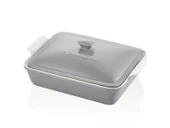 ROSSALLINI LIFE DİKDÖRTGEN KAPAKLI GRİ FIRIN KABI 33X23X7 CM - 1