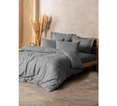 Cotton Box Plain Çift Kişilik Nevresim Takımı Gri thumbnail 1