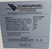 150 Watt Monokristal Güneş Paneli Perc Mono 150 w - 3