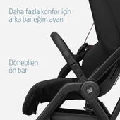 Maxi-Cosi Leona2 Çift Yönlü Uzatılabilir Sırt Desteği Tam Yatabilir Bebek Arabası Twillic Black - 11