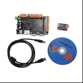 4 Eksen CNC Kontrol Kartı Kiti 100KHz USB Kademe Motoru Kontrolörü Kesme Panosu + USB Kablosu + CD - 1