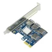 PCI Express Çoklayıcı 1x4 16X Yuva PCI-E Genişletici Yükseltici Kart Çoğaltıcı - 3