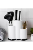 Beyaz Çok Amaçlı Dik Kaşıklık Çatal Kaşık Organizeri Düzenleyici thumbnail 1