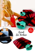 2 Adet Polar Kılıflı Termofor Sıcak Su Torbası thumbnail 1