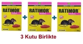 Ratimor Pellet 100 gr X 3 Kutu Etkili Fare Zehiri - 1