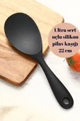 Silikon Servis Seti Mini Spatula Pilav Kaşığı Servis ve Hazırlık Sunum Seti Oklava,Spatula,Çırpıcı - 3