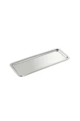 6 Adet Paslanmaz Çelik Dikdörtgen Sunum Tepsisi I Çay Kahve Servis Sunum Tepsisi 33x13CM - 2