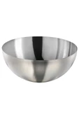 Paslanmaz Çelik Karıştırma Kabı IPopcorn ve Salata Kasesi IÇelik Servis ve Karıştırma Kabı 25CM-13LT - 6