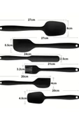 Silikon Servis Seti Mini Spatula Pilav Kaşığı Servis ve Hazırlık Sunum Seti Oklava,Spatula,Çırpıcı - 8